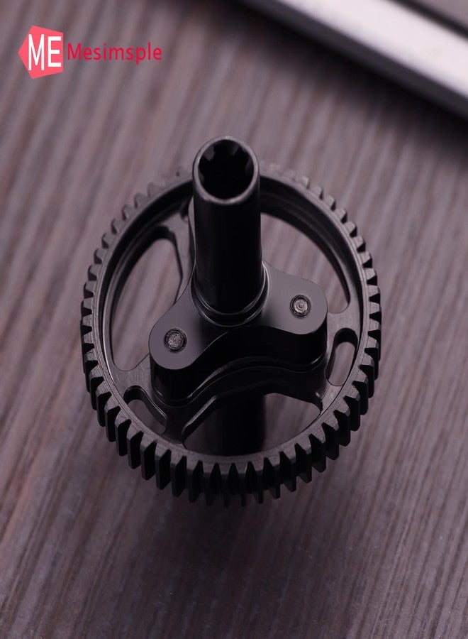 Mesimsple Steel 55t Slipper Clutch Spur Gear for Arrma 1/10 Senton Granite Bigrock Vorteks 3s Kraton Outcast 4s 1/8 Typhon 3s 550 Mega Series Upgrades Part Black - Image 3